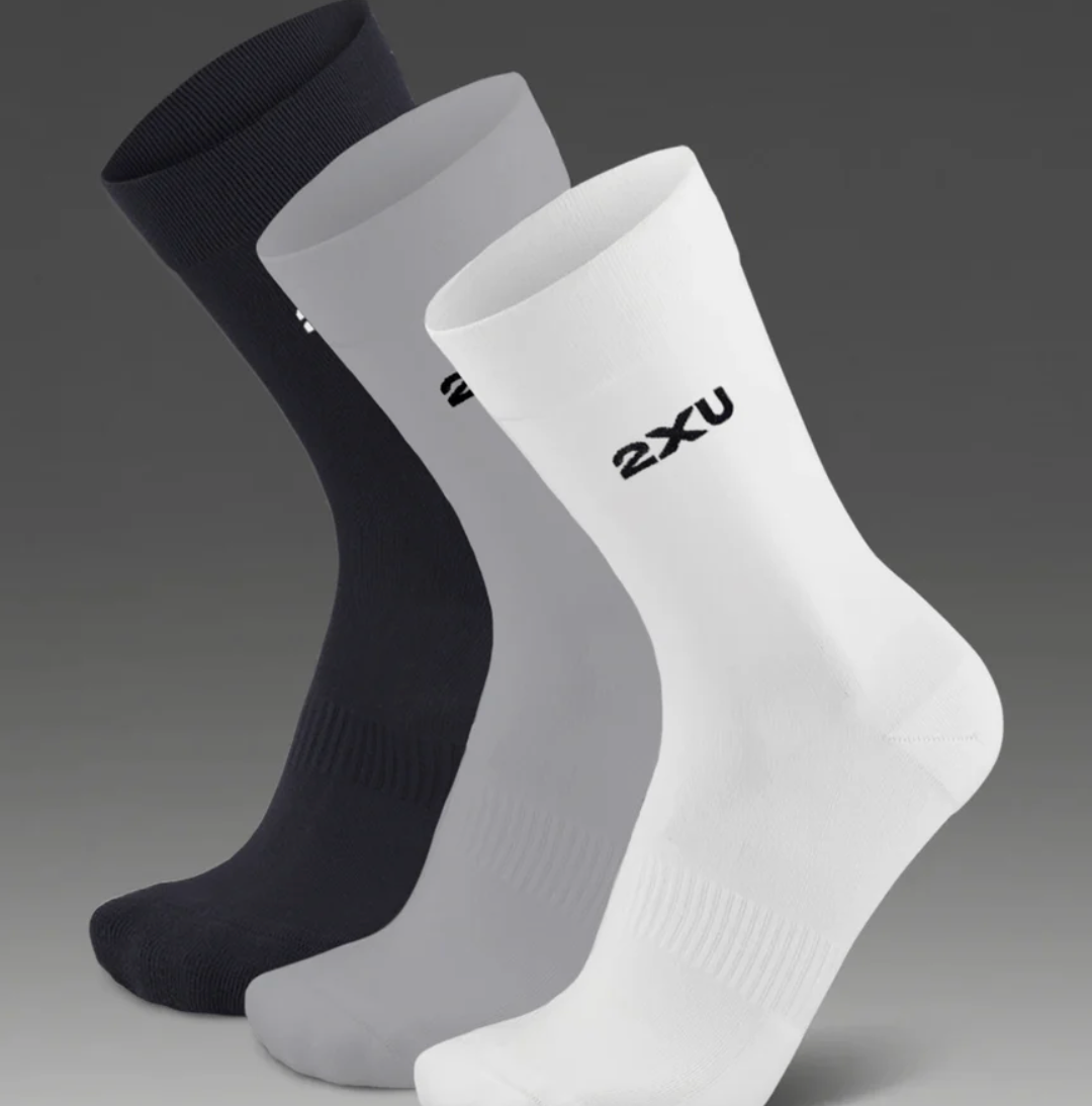 2XU Cotton Crew Socks 3 Pack